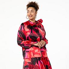 "As Is" C Wonder by Christian Siriano Bow Neck Blouse