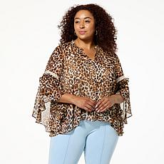 "As Is" C Wonder by Christian Siriano Chiffon Drama Top