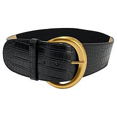 "As Is" C Wonder by Christian Siriano Faux Leather Stretch Belt