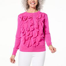 "As Is" C Wonder by Christian Siriano Ruffled Pullover Sweater