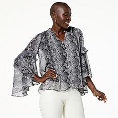 "As Is" C Wonder Chiffon Drama Top