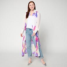 "As Is" C Wonder Drama Topper with Side Slits