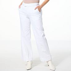 "As Is" C Wonder Front Seam Cuffed Wide Leg Jean