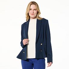 "As Is" C Wonder Pleated Peplum Blazer