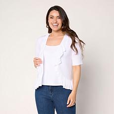 "As Is" C Wonder Ruffle Cardigan