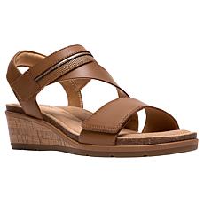 "As Is" Clarks Collection Kacha Wave Wedge Sandal