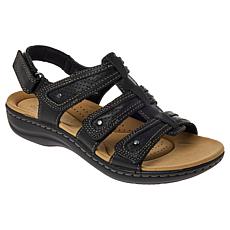 "As Is" Clarks Collection Laurieann Ivy Heritage Casual Flat Sandals