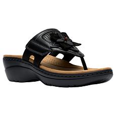 "As Is" Clarks Merliah2 Kyla Flower Wedge Sandal