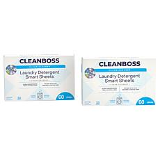 "As Is" CleanBoss 2pk Powerful Laundry Smart Sheets Up to 120 Loads!