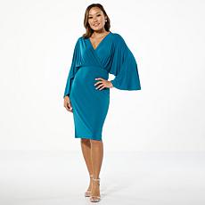"As Is" Colleen Lopez Batwing-Sleeve Knit Dress