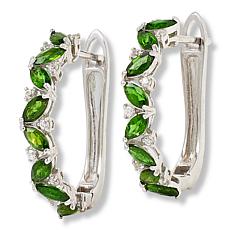 "As Is" Colleen Lopez Marquise-Cut Gemstone & White Zircon Earrings