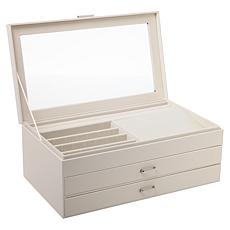 "As Is" Colleen's Prestige™ 3-Layer Jewelry Box with Window