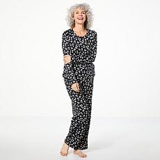 "As Is" Comfort Code Brushed Ultra Knit 2-piece PJ Set