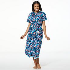 "As Is" Comfort Code Peached Jersey Knit Belted Wrap Robe