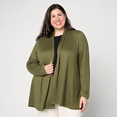 "As Is" Comfort Code Soft Sweater Open Front Wrap