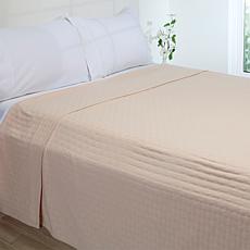 "As Is" Concierge Collection 100% Cotton Herringbone Rib Blanket 
