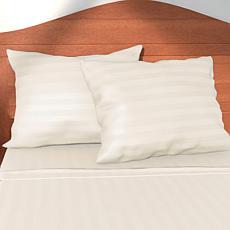 "As Is" Concierge Collection Egyptian Dobby 2-Pack Pillowcases
