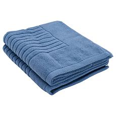 "As Is" Concierge Jacquard Rib Turkish Cotton Bath Mats - 2-pack