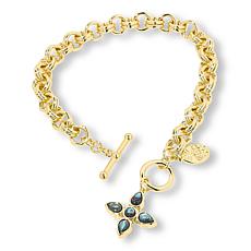 "As Is" Connie C Carroll Jewelry Claira Reversible Cross Drop Bracelet