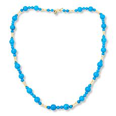 "As Is" Connie C. Carroll Jewelry Tilly 36" Gemstone Beaded Necklace
