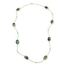 "As Is" Connie Craig Carroll Jewelry Maren 40" Abalone Station Neck...