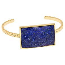 "As Is" Connie Craig Carroll Jewelry Rhodes Lapis 7" Bracelet