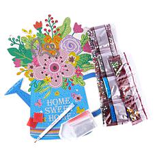 "As Is" Craft Buddy Crystal Art Watering Can Wall Decoration