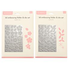 "As Is" Crafters Companion 3D Embossing Folder & Die Set