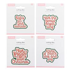 "As Is" Crafter's Companion Christmas 3-piece Layered Greeting Dies...