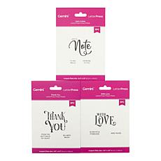 "As Is" Crafter's Companion LetterPress Sentiment Plates