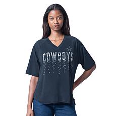 "As Is" Dallas Cowboys Officially Licensed NFL Women's Sequin Top b...