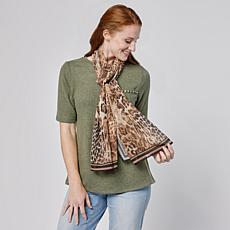 "As Is" DG2 by Diane Gilman Animal Print Scarf
