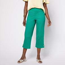 "As Is" DG2 by Diane Gilman Legacy Stretch Denim Pull-On Crop Pant