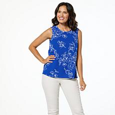 "As Is" DG2 by Diane Gilman Linear Printed Essential Tank