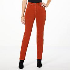 "As Is" DG2 by Diane Gilman Lux Touch Stretch Denim Straight-Leg Jean