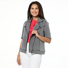 "As Is" DG2 by Diane Gilman New Classic Stretch Denim Elbow Sleeve ...