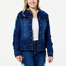 "As Is" DG2 by Diane Gilman New Classic Stretch Denim Embellished J...