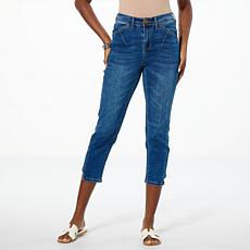"As Is" DG2 by Diane Gilman New Classic Stretch Denim Skinny Crop Jean