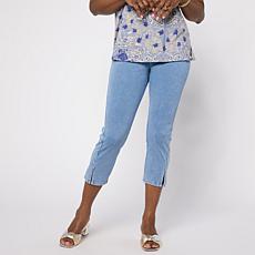 "As Is" DG2 by Diane Gilman Super Stretch Knit Denim Crop Jegging