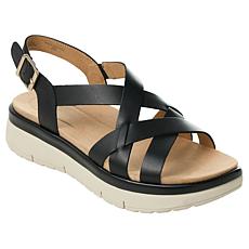 "As Is" easy spirit Indie Leather Platform Sandal