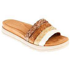 "As Is" easy spirit Salma Raffia Slide Sandal