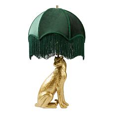 "As Is" G by Giuliana 25.5" Fringe Leopard Table Lamp