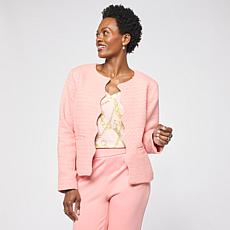 "As Is" G by Giuliana Black Label Boucle Jacket