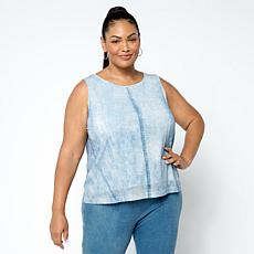"As Is" G by Giuliana Denim Like Stretch Top