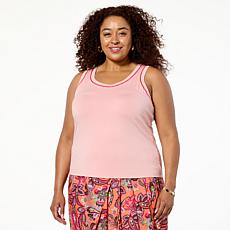 "As Is" G by Giuliana EcoLuxe Tank Top with Contrast Stitching