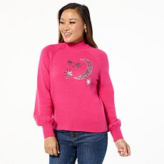 "As Is" G by Giuliana Embellished Balloon Sleeve Sweater