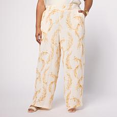 "As Is" G by Giuliana Embroidered Cropped Pant