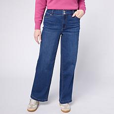 "As Is" G by Giuliana G5 Stretch Denim Full-Leg Trouser