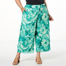 "As Is" G by Giuliana High-Waist Aria Mesh Knit Wide Leg Pull-On Pant