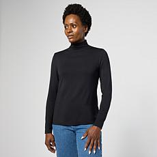 "As Is" G by Giuliana Long Sleeve Mini Mock Neck Top